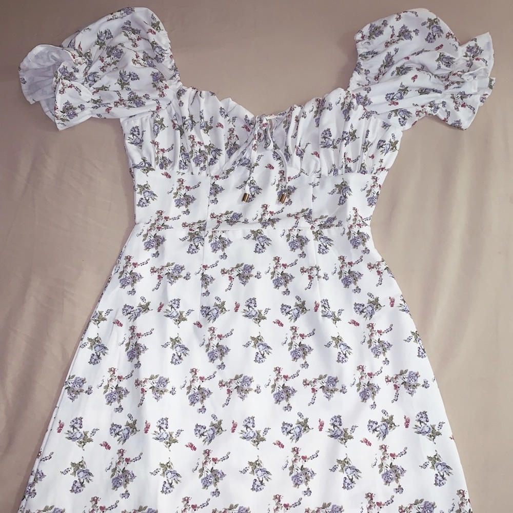 Floral puff dress